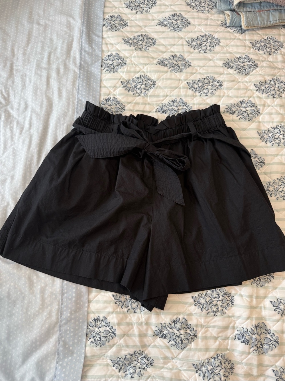 Cleobella Black Paperbag Tie Shorts